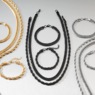 Men&lsquo;s 4-Piece Stainless Steel Chain Necklace/Bracelet Set, , large