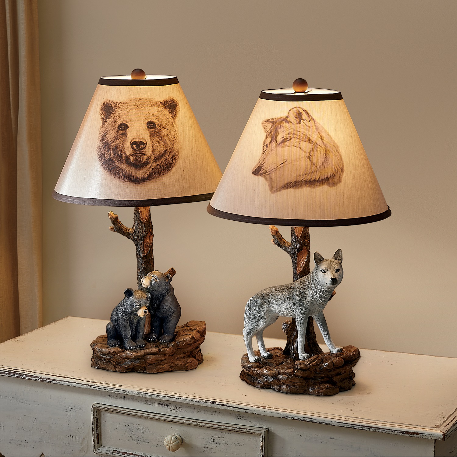 Woodland animal lamp deals