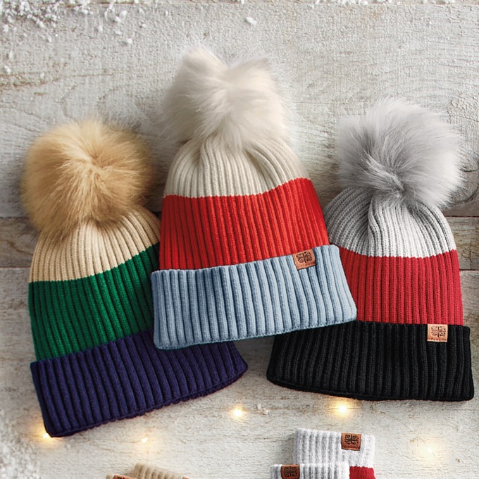3-Pack of Knit Hats, , large