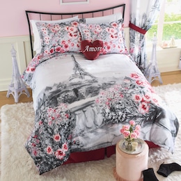 Jolies Fleurs Comforter Set, Decorative Pillow and Window Treatments, , large