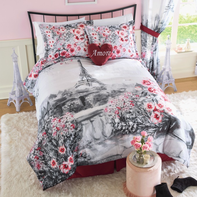 Jolies Fleurs Comforter Set, Decorative Pillow and Window Treatments, , large