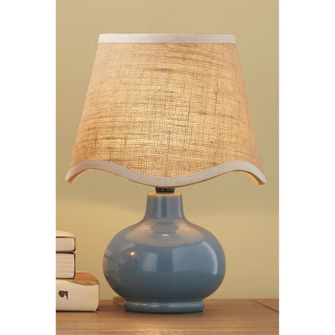 Accent Cottage Lamp, Blue, large