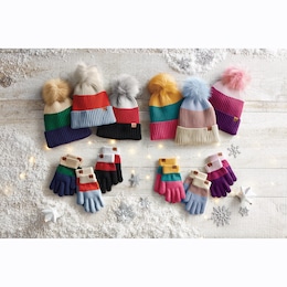 Kids&#39; 3-Pack Knit Hat and Gloves, , large