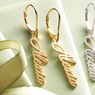 Name Leverback Earrings, , large