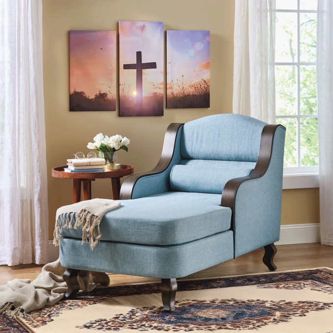Lit Religious Cross Triptych, , large