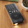 16,000mAh Solar Power Bank with Wireless Charging, Orange, large