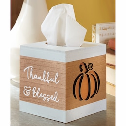 Thankful and Blessed Tissue Box, , large