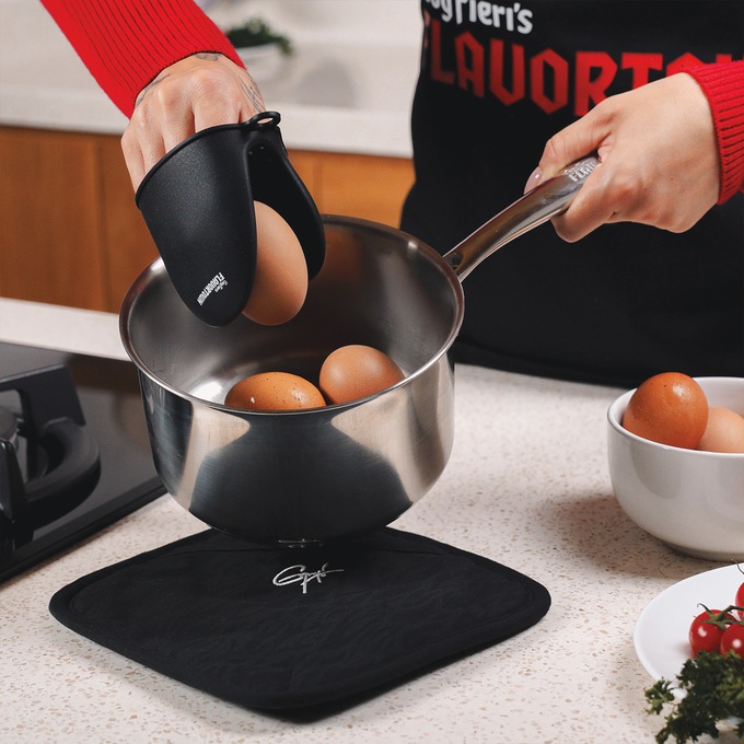 Guy Fieri Flavortown 10-Piece Stainless Steel Cookware Set, , large