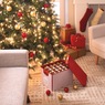 Simplify 60-Ct. Christmas Ornament Storage Organizer, Red White Stripe, large
