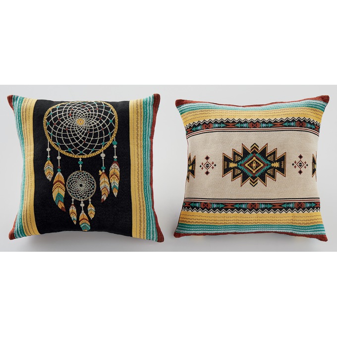 El Paso Tapestry Furniture Throw and Set of 2 Pillows, , large