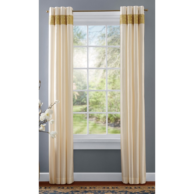 Addison Faux-Silk Single Grommet Panel, , large