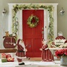 Lit Pine Wreath, , large