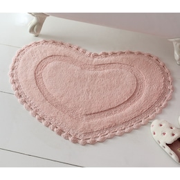 Crochet Heart Bath Mat, , large