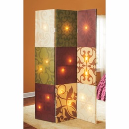 Lit Chenille Pattern Room Screen, , large