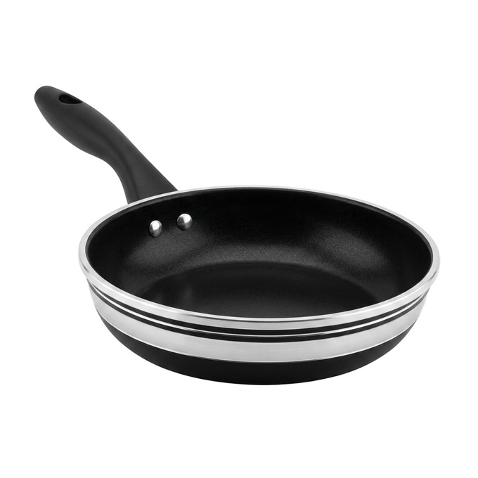 Chef Tested 8-Piece Ceramic Banded Cookware Set by Wards, Black, large