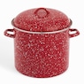 12-Quart Enameled Steel Stockpot & Lid with Speckled Finish, , large