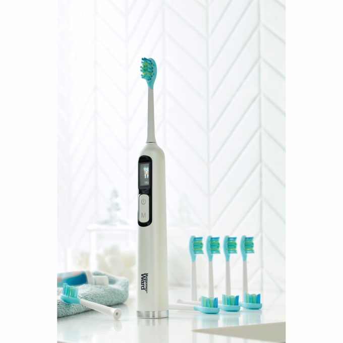8-Pack Montgomery Ward Electric Toothbrush Replacement Heads, White, large