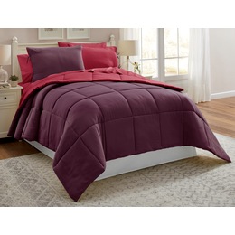 Color Connection Reversible Down-Alternative Comforter Set, , large