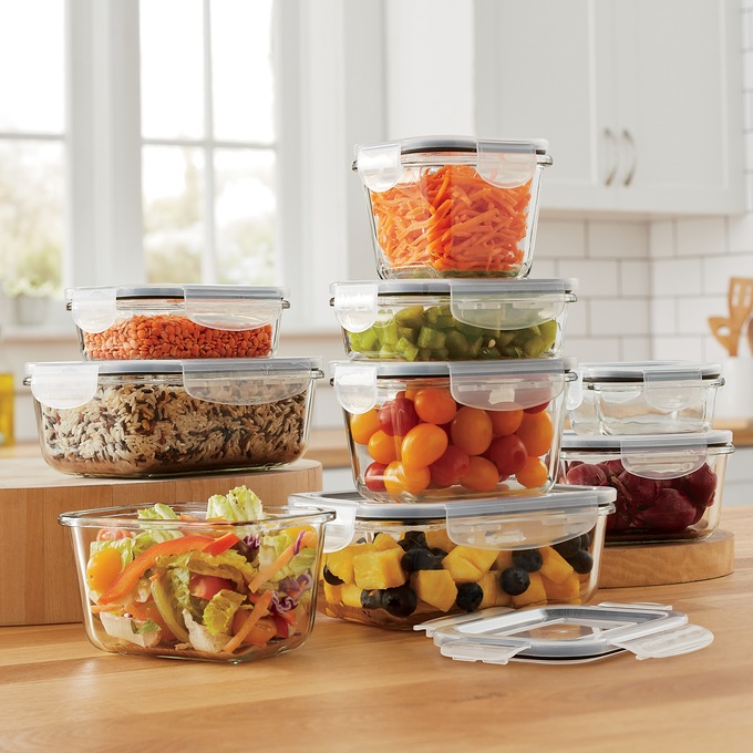 Mason 18-Piece Glass Storage Set, , large