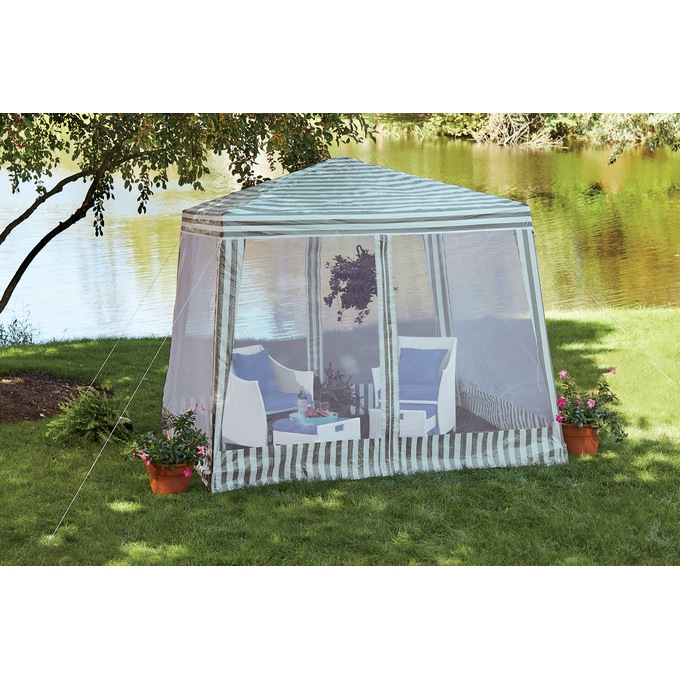 Temporary Gazebo with Netting, , large
