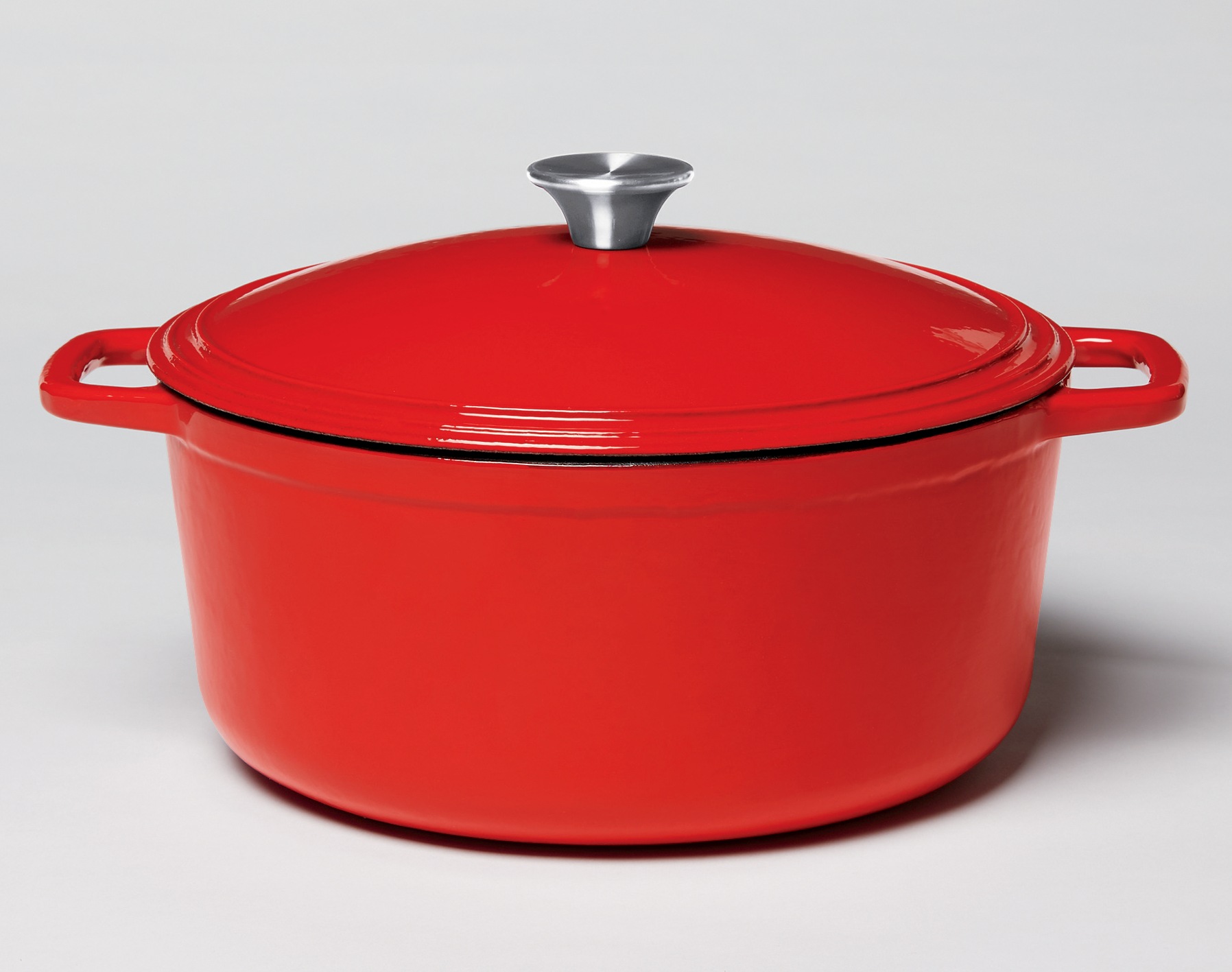 enameled cast iron casserole with lid