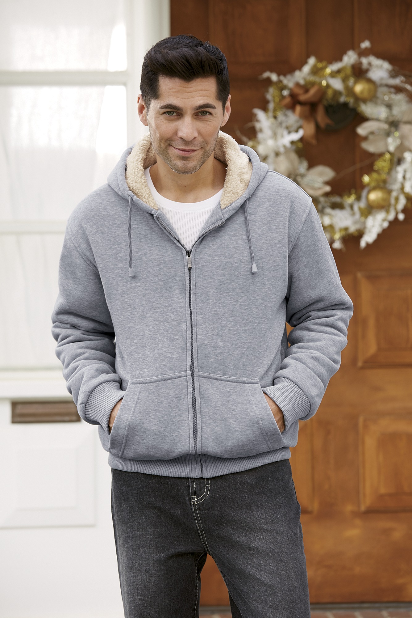 fleece lined hoodie