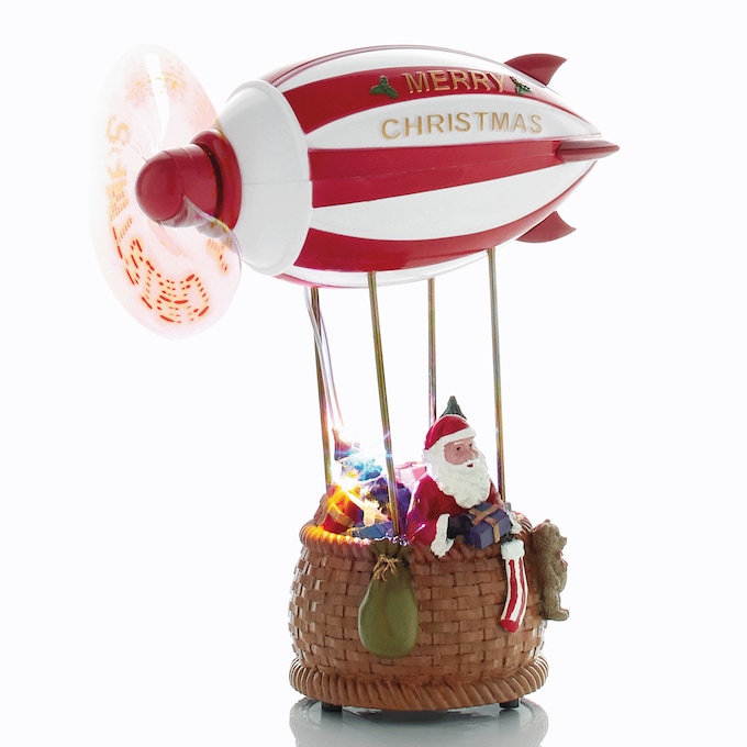 Santa&rsquo;s Lit Magical Blimp, Red, large