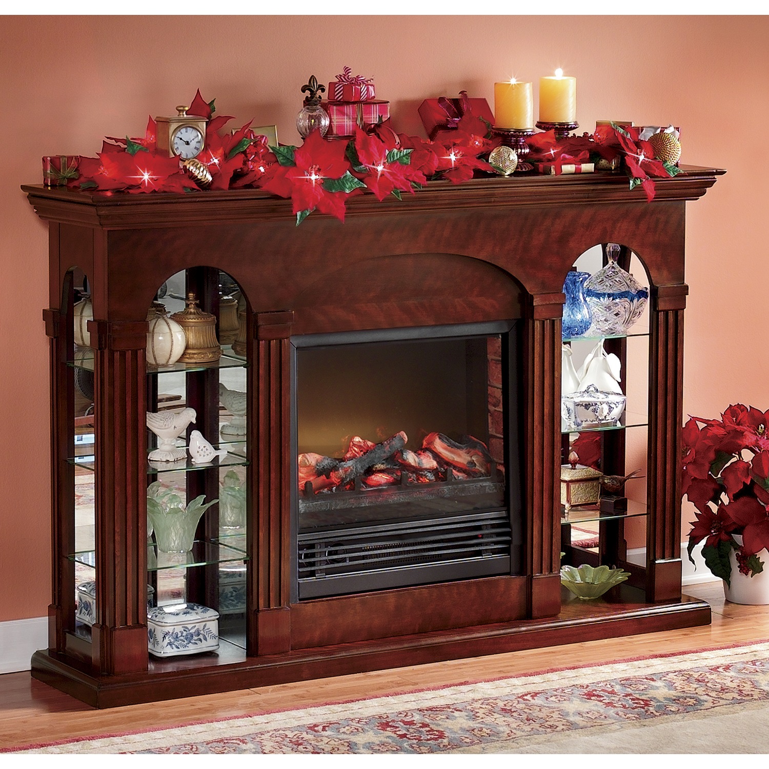 Double Curio Fireplace Ginny S
