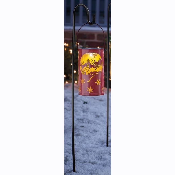 Solar Christmas Pathway Lantern, , large