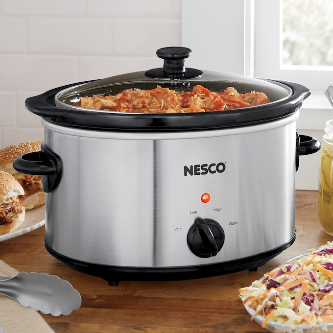 Nesco 4-Qt. Stainless Steel Slow Cooker, , large