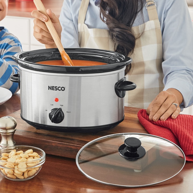 Nesco 4-Qt. Stainless Steel Slow Cooker, , large