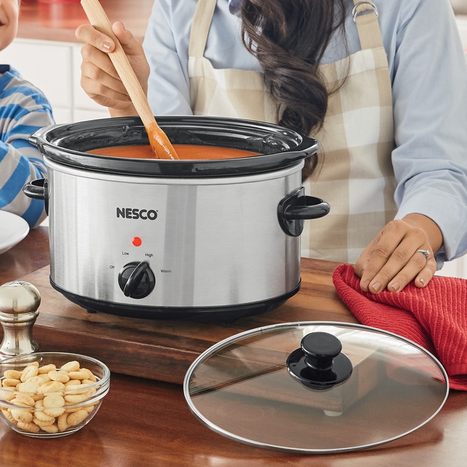 1.5-Quart Oval Slow Cooker (Stainless Steel), Nesco