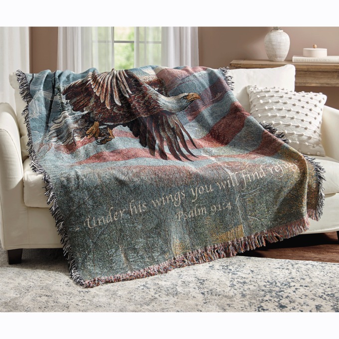 May Freedom Fly Tapestry Throw, , large
