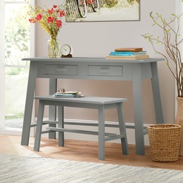 Rustic Desk and Bench, , large
