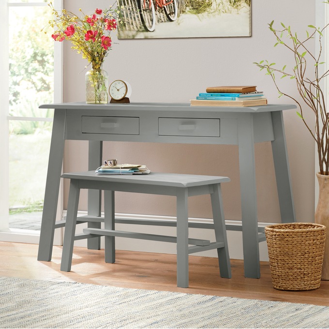 Rustic Desk and Bench, , large