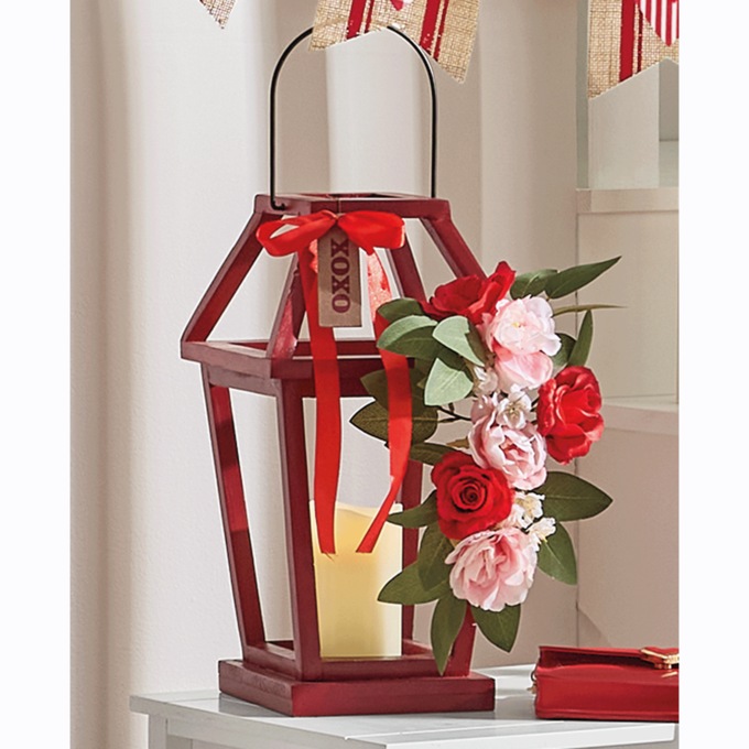 Lantern with Pink and Red Roses, , large