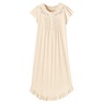 Knit Gown With Embroidery, , large