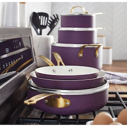 Ginny&#39;s 14-Piece Matte Finish Cookware Set, , large