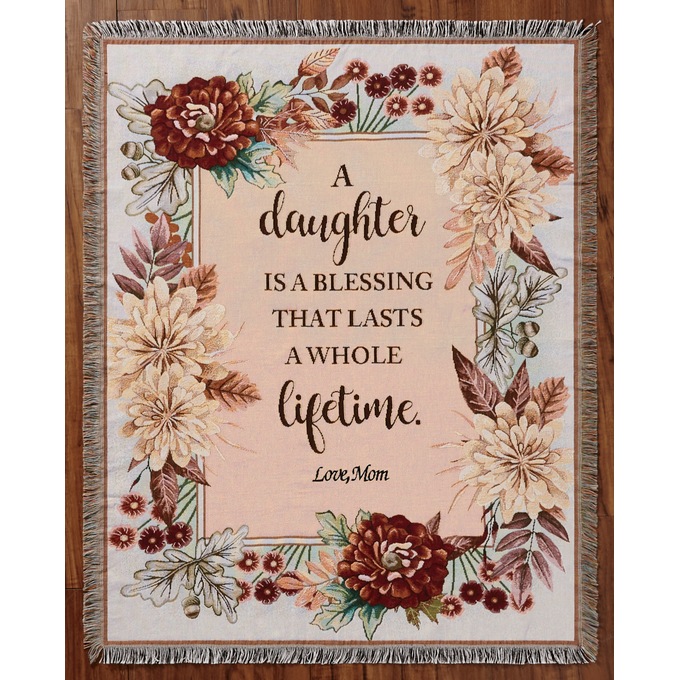 Personalized Tapestry Throw Blanket, , large