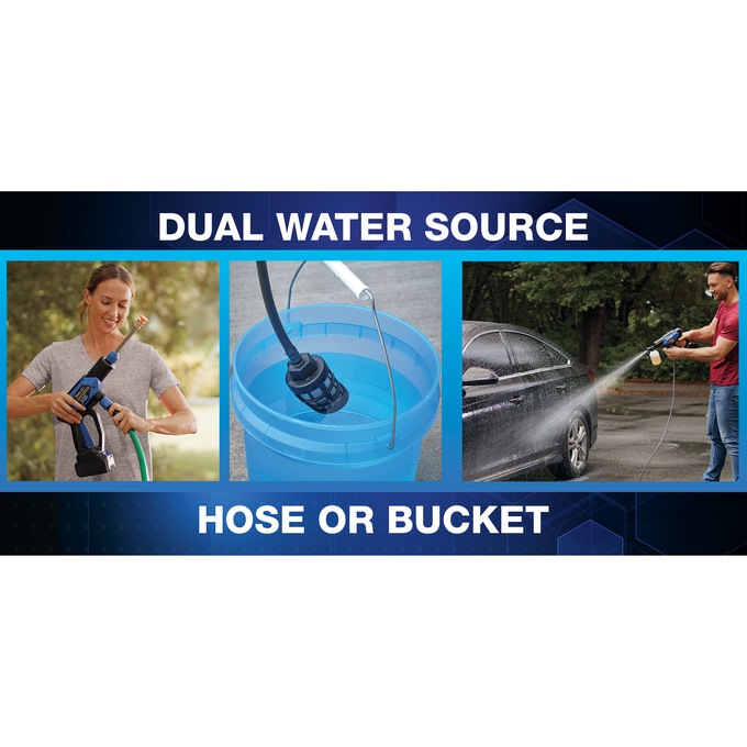 Turbo Jet Hydro X5 Cordless Pressure Washer, Blue, large
