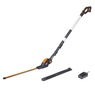 Worx 20V Power Share Cordless 20" 2-in-1 Hedge Trimmer, Black, large