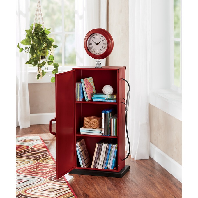 Gas Pump Cabinet with Clock, , large
