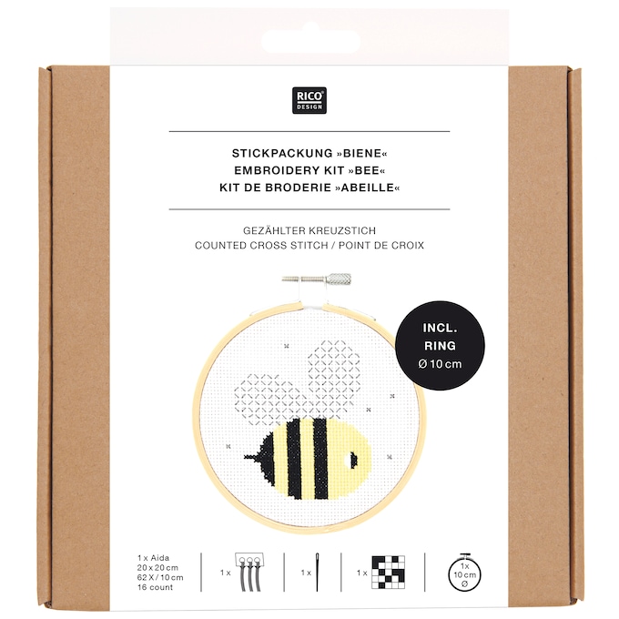 4" Cross Stitch Kit, , large