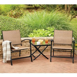 3-Piece Outdoor Folding Conversation Set, , large
