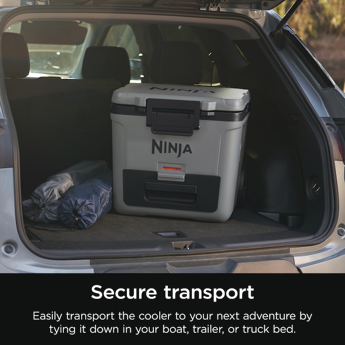 Ninja FrostVault 30-Quart Wheeled Cooler with Dry Zone, Gray, large