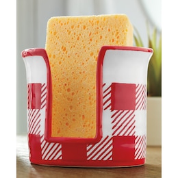 Buffalo Check Sponge Holder, , large