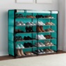 6-Layer Fabric Double Shoe Storage Organizer, Hummingbird, large