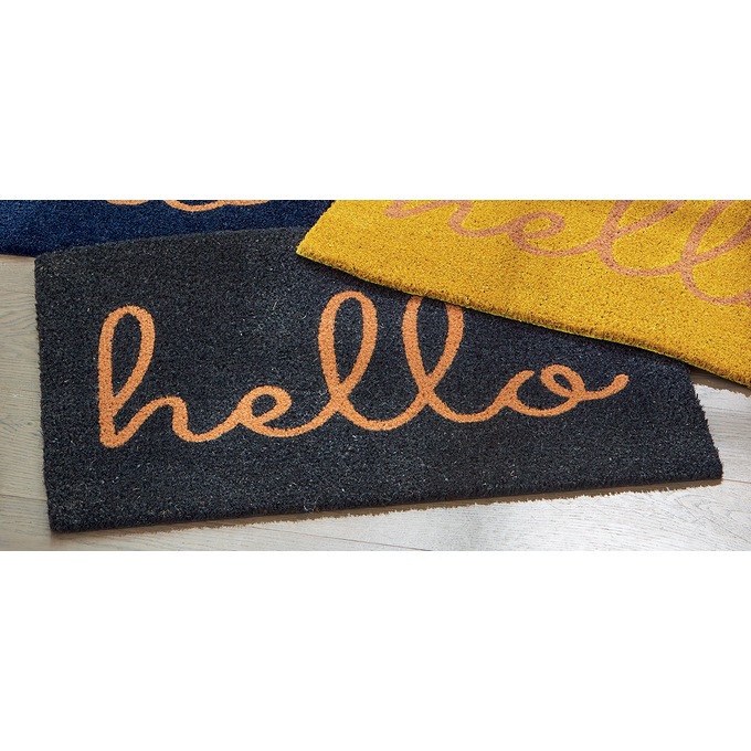 Hello Indoor/Outdoor Coir Mat - 20" X 30", , large