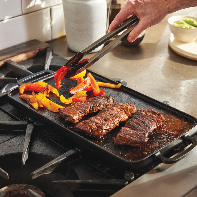 Bobby Flay by GreenPan Reversible Cast Iron Grill/Griddle Pan, , large