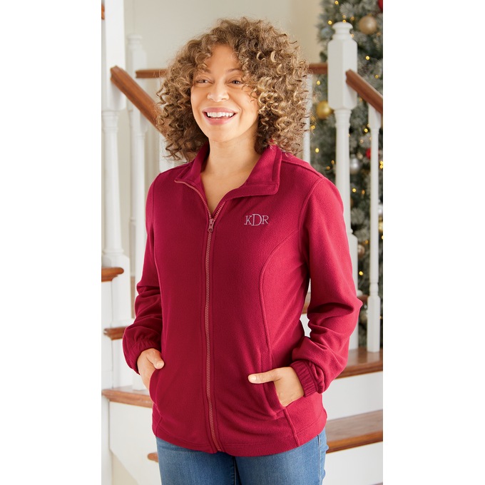 Women's Personalized Fleece Jacket, , large
